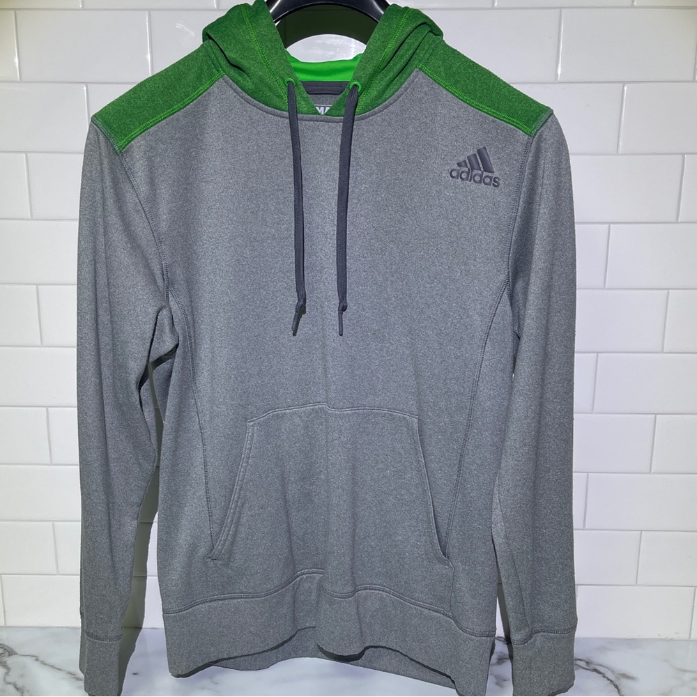 Adidas Ultimate Hoodie Gray and Green